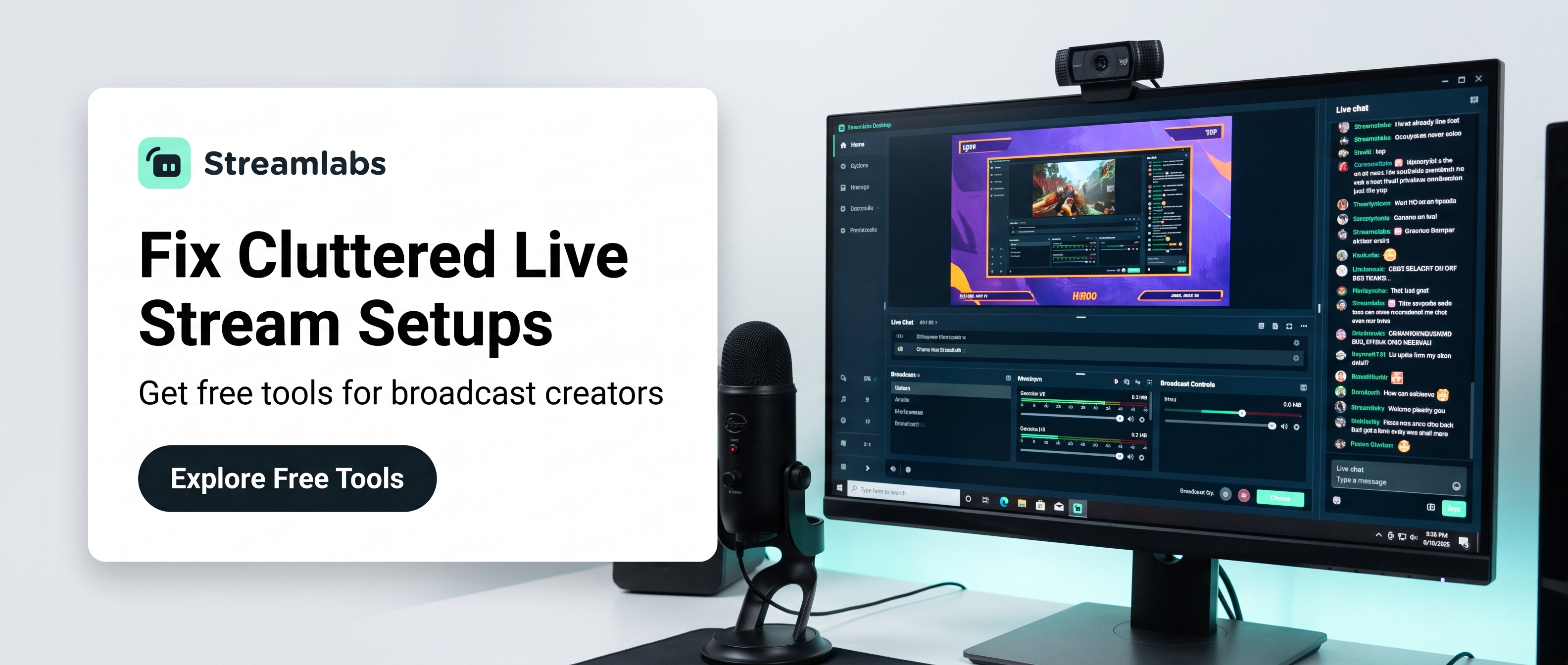 Streamlabs – partner offer Streamlabs Business Tools partner offer artwork
